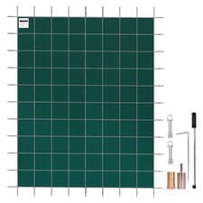 Image of Uimoso Inground Pool Safety Cover Winter Pool Cover 20 x 42 ft with Anchor Tools