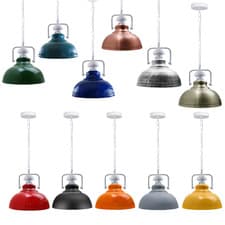 Image of Vintage Industrial Metal Ceiling Pendant Shade Modern Hanging Retro Light