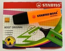 Image of STABILO BOSS Highlighter Pens (10-Pack) Original - Single Colours or Assorted