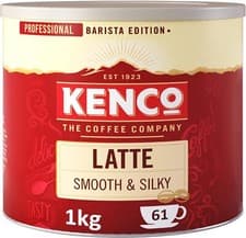 Image of Kenco Latte Instant Coffee 1kg - Smooth & Silky - Makes 61 Cups