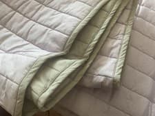 Image of NEXT Lilac/grey  reversible Cotton Rich Throw Bedspread 260 x 260cm Super King