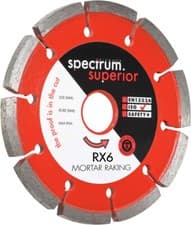 Image of Spectrum Mortar Raking Blade Diamond Blades Mortar Abrasive Materials Cutting