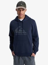 Image of QUIKSILVER COMP LOGO MENS HOODIE DARK NAVY  EQYFT05053 KTP0 SIZES M ,  L  ,  XL