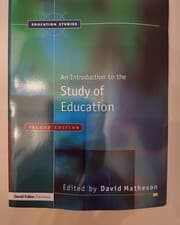 Image of An Introduction to The Study of Education 2nd Ed David Matheson Paperback