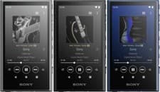 Image of Sony NW-A307 Gray Black Blue 64GB Hi-Res A300 Series Walkman Audio Player