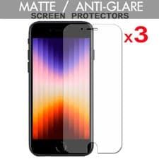 Image of 3 Pack of ANTI-GLARE MATTE Screen Protectors for Apple iPhone 8, 7, SE 2020/2022
