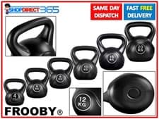 Image of 4-20kg Vinyl Kettlebell Weight Set Kettlebells Exercise Home Fitness Workout Gym