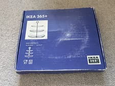 Image of Ikea 365+ 3 Tier Clear Glass Cake Stand kitchen. High Tea Cream Tea Afternoon