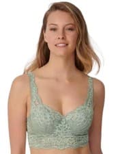 Image of Triumph Amourette Charm Pure Padded Bra 10209634 Underwired Lace Bras Absinthe