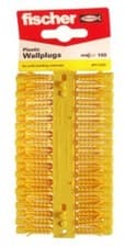 Image of Fischer Plastic Contract Wall Plug Yellow 5mm x 25mm Pack of 100