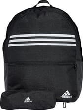 Image of Adidas 3S Classic Unisex Backpack Rucksack 27L + Small Zip Case, Black IZ1895