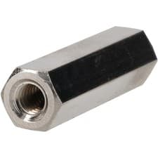 Image of R-TECH Hex Threaded F-F Spacers Brass M4 25mm - Pack Of 25