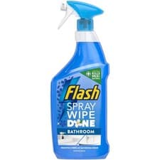 Image of Flash Spray Wipe Done Bathroom Spray 800ml White Blossom No Scrub Streak Free