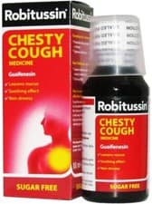Image of Robitussin Chesty Cough Sugar free Medicine 250ml