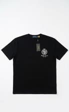 Image of Polo Ralph Lauren T-Shirt Men's Large Black Crest Logo Short Sleeve Preppy NWT