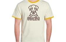 Image of ***NEW*** Funny Doggy Style Drinking T-Shirt - Adult