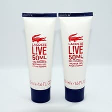 Image of LACOSTE LIVE POUR HOMME SHOWER GEL 2X50ML (PROMO SIZE)