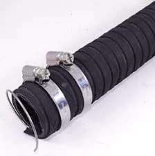 Image of Wire Reinforced Flexi Radiator Rubber Hose - Plus 2 x Stainless Steel Pipe Clips