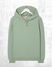 Image of Ex Fat Face Women’s Edie Textured Overhead Hoodie in Sage Green