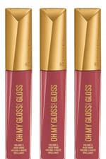 Image of Rimmel Oh My Gloss! Plump Lip Gloss - Mauve Mama - Pack of 3