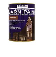 Image of BEDEC BARN PAINT SEMI GLOSS DARK OAK 5L