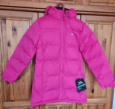 Image of Trespass Tiffy Girls Puffa Jacket Padded School Coat Childs 11-12 Years