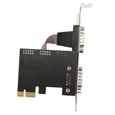 Image of 2 Port PCI Express RS232 DB9 Serial Port Card PCIe Serial Expansion Card PCIe FG