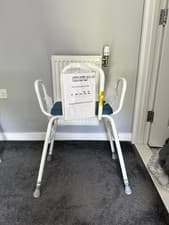 Image of Aidapt Malling Perching Stool with Arms and Padded Back - VG837