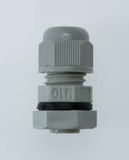 Image of M10 Cable Gland Grey Nylon IP68 with Locknut & Washer, 3 - 6 mm Cable Dia