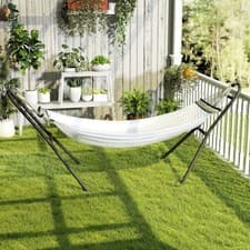 Image of 9ft Hammock Stand Adjustable Hammock Frame for Indoor Outdoor, 150 kg Capacity