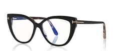 Image of NEW TOM FORD TF5673-B 005 BLACK HAVANA CLEAR/BLUE LIGHT BLOCK EYEGLASSES FRAME
