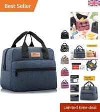 Image of Portable & Lightweight Insulated Lunch Bag - Safe, Stylish, and Multifunctional