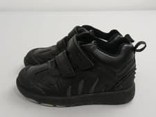 Image of Clarks Play Kids Black Leather Hook Loop School Shoes UK (7.5G) EU(25W) BOX 23