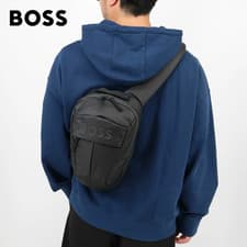 Image of HUGO BOSS Stormy Monostrap Body Bag 50548087 Black Crossbody Sling Backpack