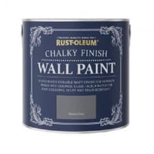Image of Rust-Oleum Chalk Chalky Wall Paint Chic Shabby 125ml Marine Grey Matt