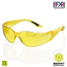 Image of Safety Specs VEGAS Spectacles Work Protective Glasses Clear Smoke Amber Lot