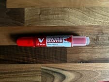 Image of Pilot V-Board Master Whiteboard Marker Pens Refillable Medium Bullet Nib Red