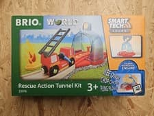 Image of Brio Rescue Action Tunnel Kit 33976 New Boxed Wooden Trains Railway