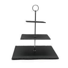 Image of 3 Tier Slate Cake Stand Wedding Tiered Pastry Serving Display Party Mothers Day