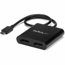 Image of StarTech com USB C to Dual DisplayPort 1.2 Adapter USB Type C Multi Monitor MST