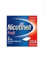 Image of Nicotinell Stop Smoking Aid Nicotine Gum, 2 mg, Fruit, 204 Pieces Long Expiry