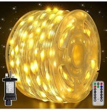 Image of Ollny Outdoor Christmas Tree Lights 40M 400 LED Fairy String Decoration Remote