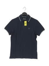 Image of Barbour Men's Polo S Blue 100% Cotton Basic New with tags