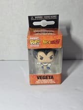 Image of Funko Pocket Pop Keychain Vegeta Dragon Ball Z Vinyl Figure Keychain New In Box