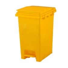Image of Recycling Pedal Bin For Kitchen Home Office Bathroom Waste Slim Rubbish Dustbin