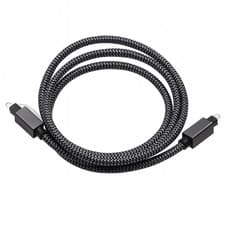 Image of 1m Optical Digital Audio Cable – TOSLINK SPDIF Cable – Nylon Braided