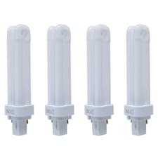 Image of CFL Light Bulbs 18 Watt Lamp 2 Pin Cool White Compact Fluorescent Double Turn