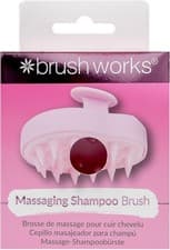 Image of Brushworks Massaging Shampoo Brush (Pink) – Scalp Exfoliator & Hair Care Tool