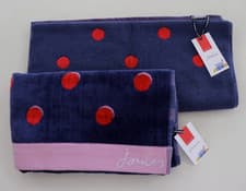 Image of JOULES SHADOW SPOT COTTON BATHROOM SET - BATH SHEET / BATH TOWEL / BATH MAT