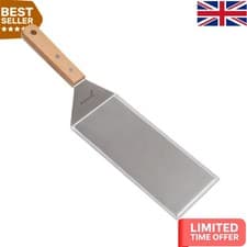 Image of Heavy-Duty Stainless Steel BBQ Spatula - Perfect for Flipping Burgers & Pancakes